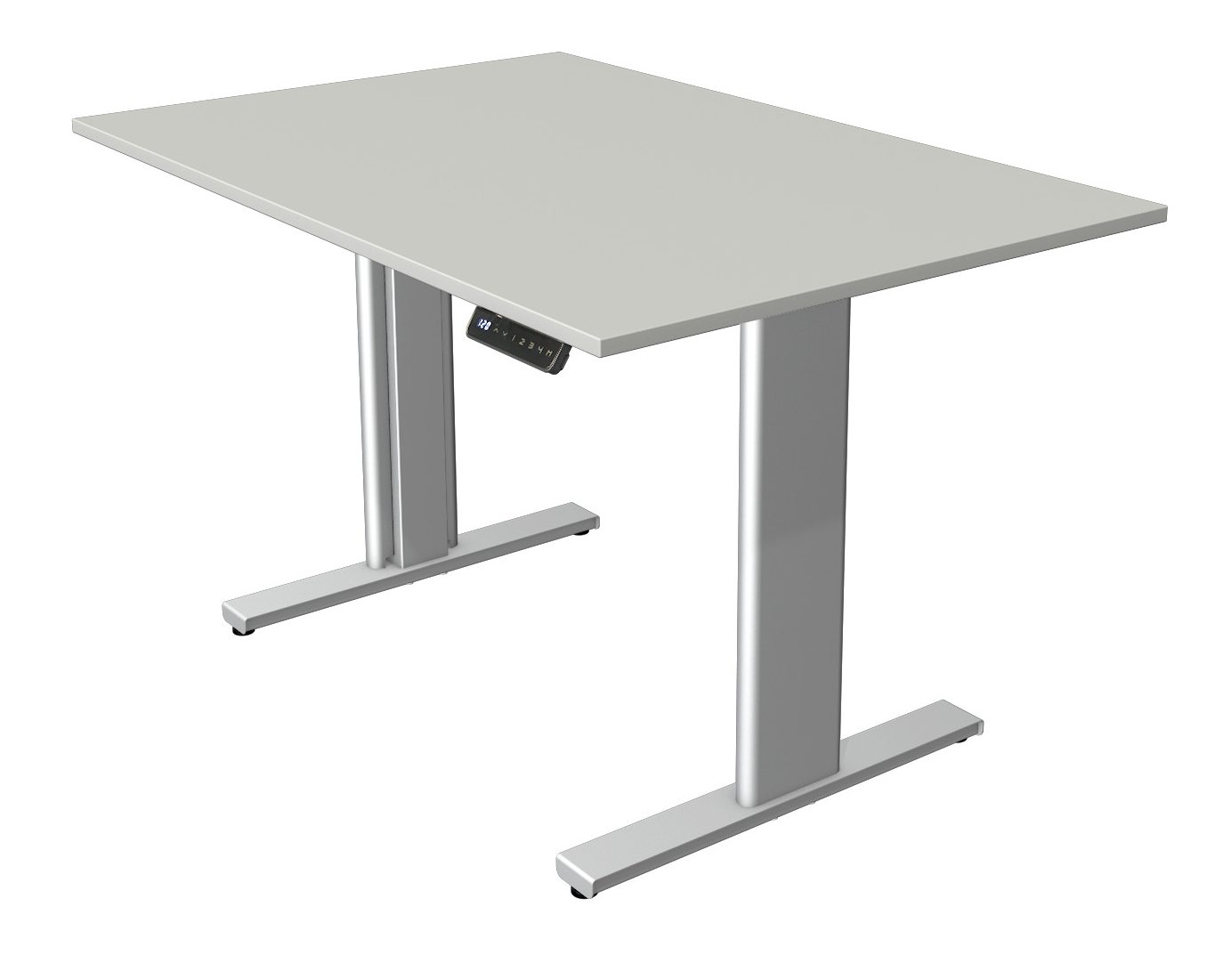 Home-Office kleiner Sitz- und Stehschreibtisch Arbeitshöhe 72 bis 120 cm