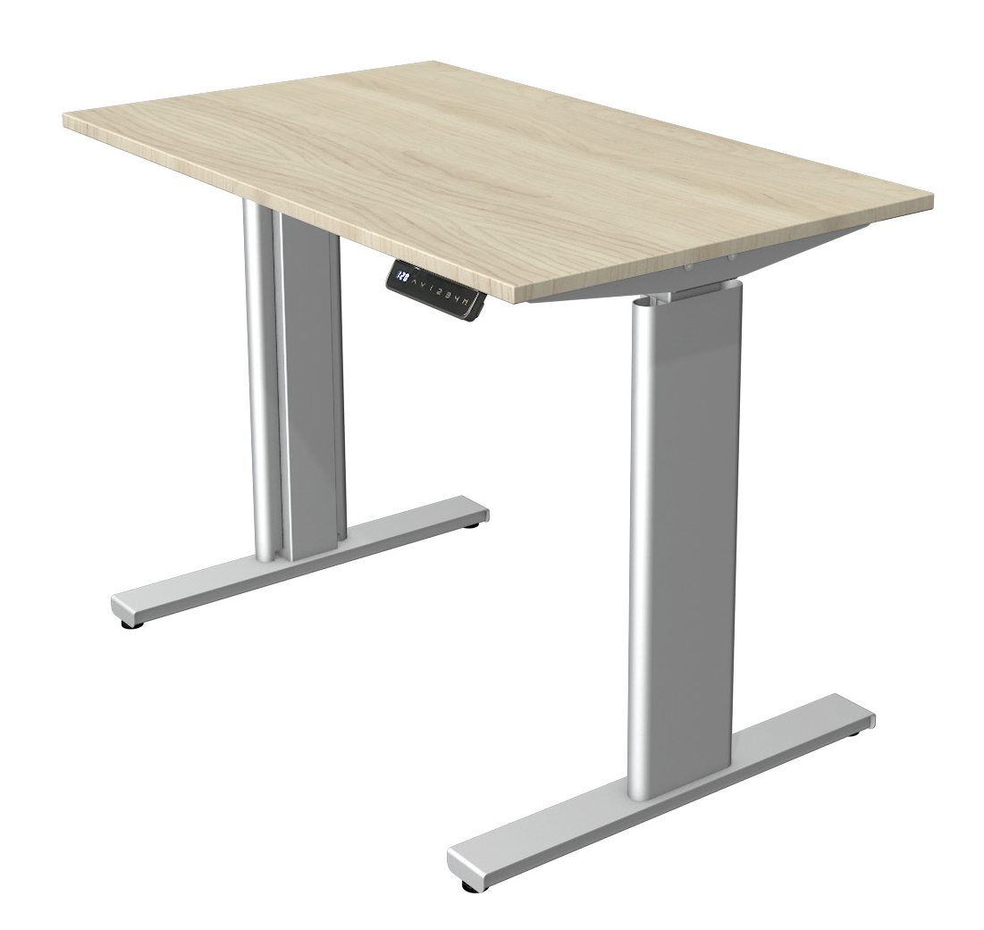 kleiner Sitz-Steharbeitstisch 100 x 60 cm für Homeoffice