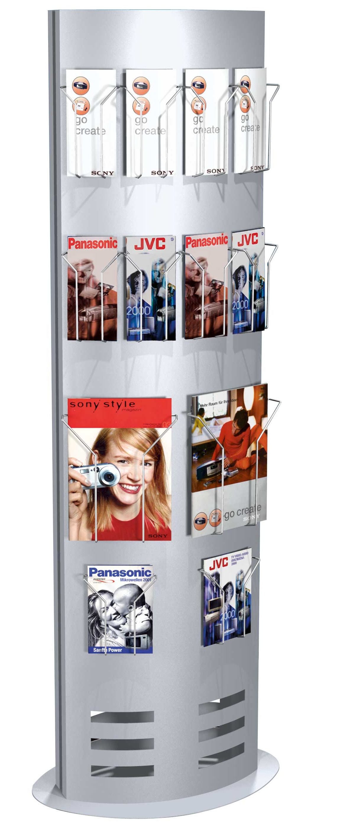 Werbesäule für Prospekte und Plakate
