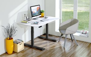 elektrisch höhenverstellbarer Sitz-Stehschreibtisch für Home-Office