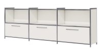 Bürosideboard mit 3 offenen Schrankfächer und 3 Schubladen
