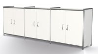 Büro-Sideboard mit abschließbaren Fügeltüren