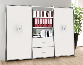 Büroschrankwand-Höhe=185 cm