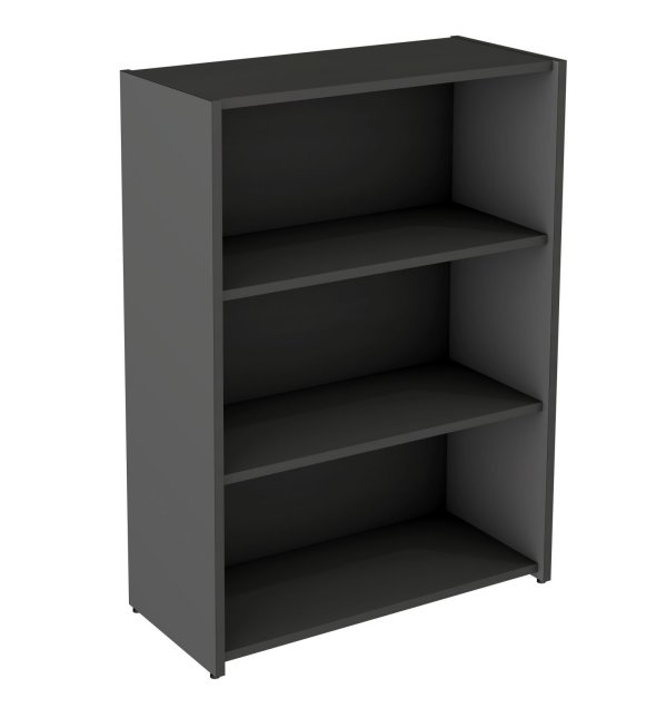 offener Büro-Regalschrank Oxford anthrazit mit 3 Schrankfächer