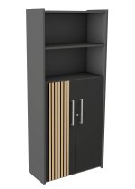 Büro-Highboard anthrazit