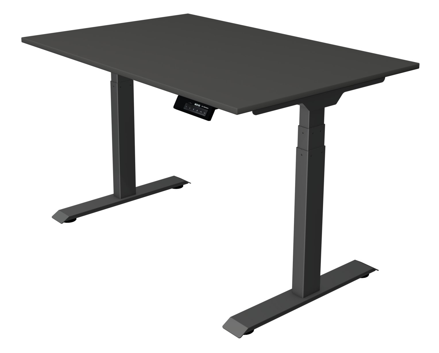 günstiger Sitz- / Steharbeitstisch Oxford anthrazitfarben