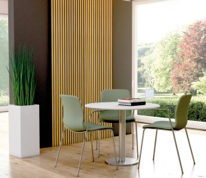 Akustik-Wandpaneele schallabsorbierende Holzlamellenplatten 