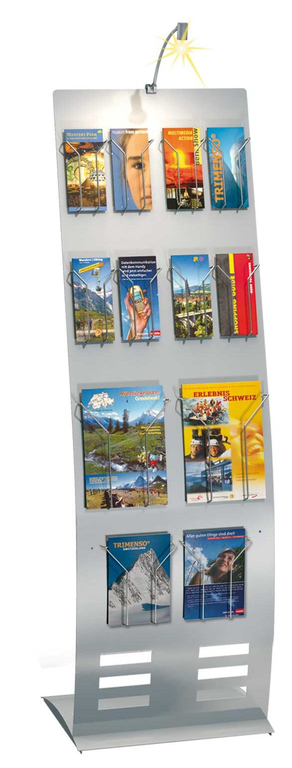 robuster Flyerständer aus Metall