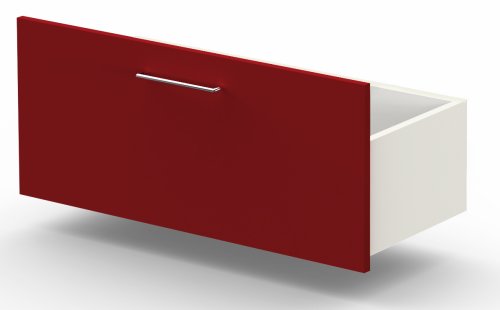 hochwertige Regalschrank-Schubladen rot