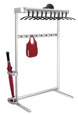 wandständige Reihengarderobe stabil und preiswert
