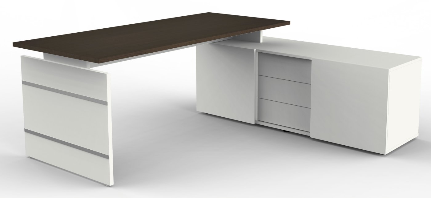 Büroschreibtisch mit Büro-Sideboard