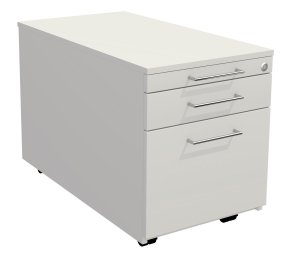 abschließbarer Schreibtisch-Rollcontainer mit Hängeregisterschublade