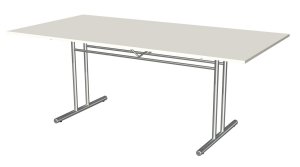 moderner Besprechungstisch 200 x 100 cm für sechs Personen
