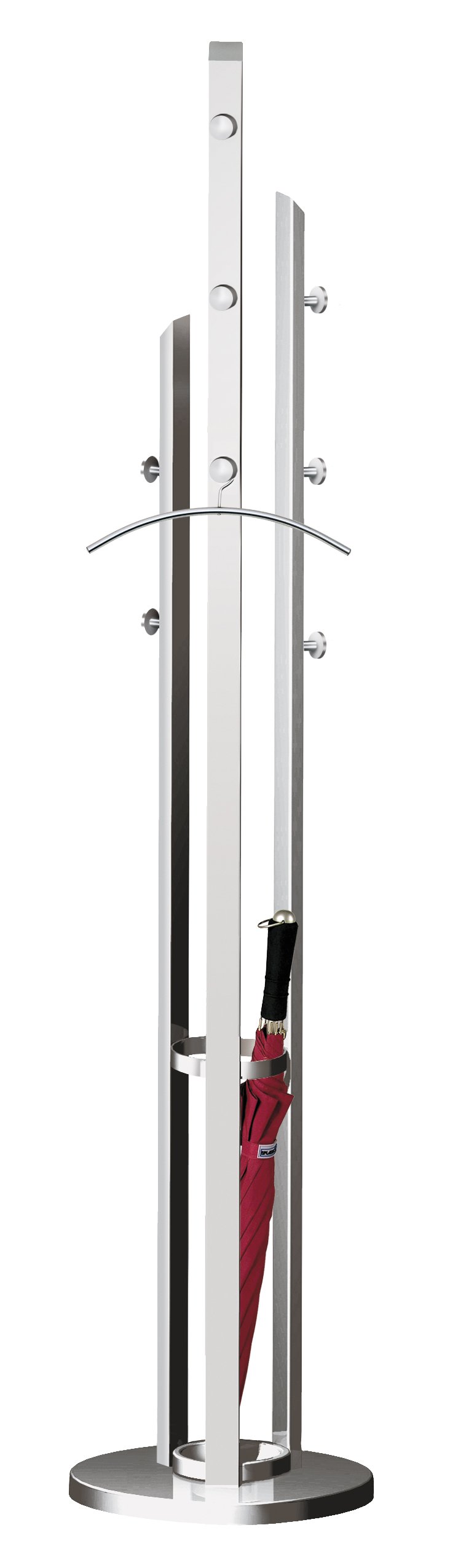 Design-Standgarderobe mit Schirmhalterung