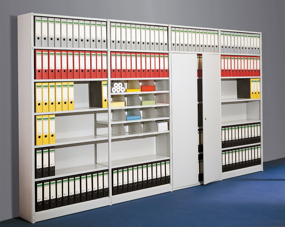 Büro-Metallregal höhenverstellbare Stahlböden