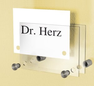 Acrylglas-Türschild 105x148 mm DIN A6
