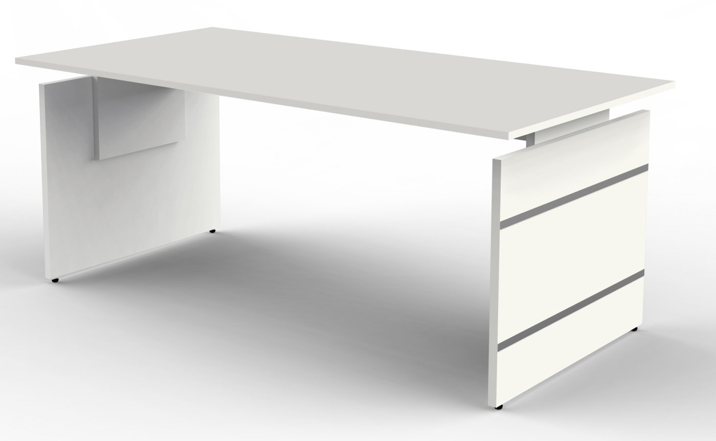 höhenverstellbarer Wangengestell-Schreibtisch