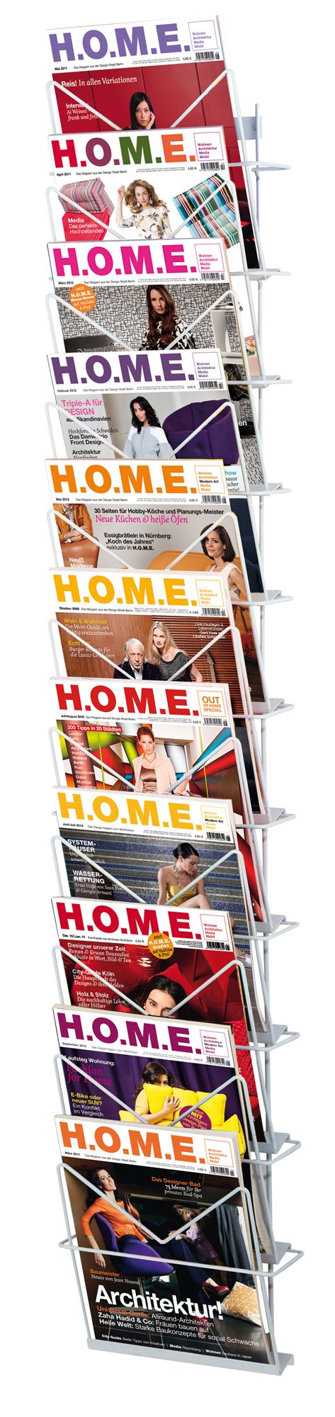 hochwertige Zeitschriften- und Zeitungen-Wandhalterung