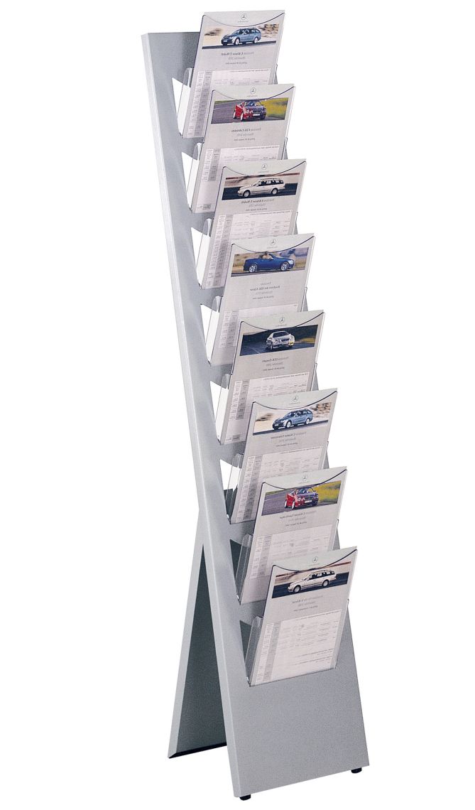 Stahl-Zeitschriftenständer mit 8 Fächer