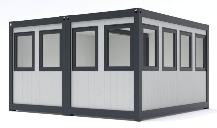 mobiler Bürocontainer für den Außenbereich 