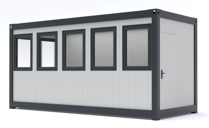 günstiger Baustellen-Arbeitscontainer wärmeisolierte Stromanschluß Heizung