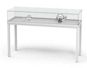 Tischvitrine 150 x 97 x 50 cm robuste Glashaube ESG-Sicherheitsglas