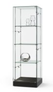 rahmenlose Standvitrine Sicherheitsglas