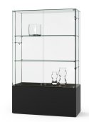 Ganzglas-Schrankvitrine  120 x 50 x 190 cm auf Sockel
