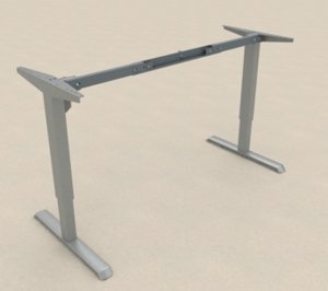 breitenvariabeles und elektrisch höhenverstellbares Steh-Schreibtischgestell