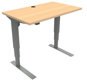 rückenschonender Sitz-Stehschreibtisch 100 x 60 cm für Homeoffice