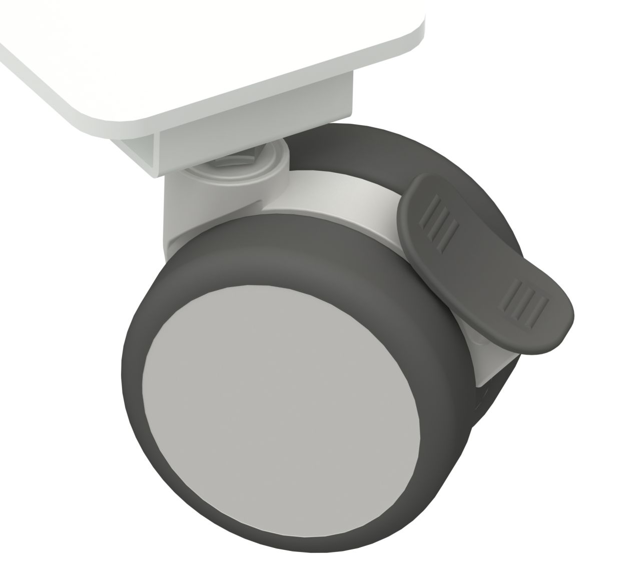 Sitz-Stehschreibtisch mit Laufrollen für Homeoffice