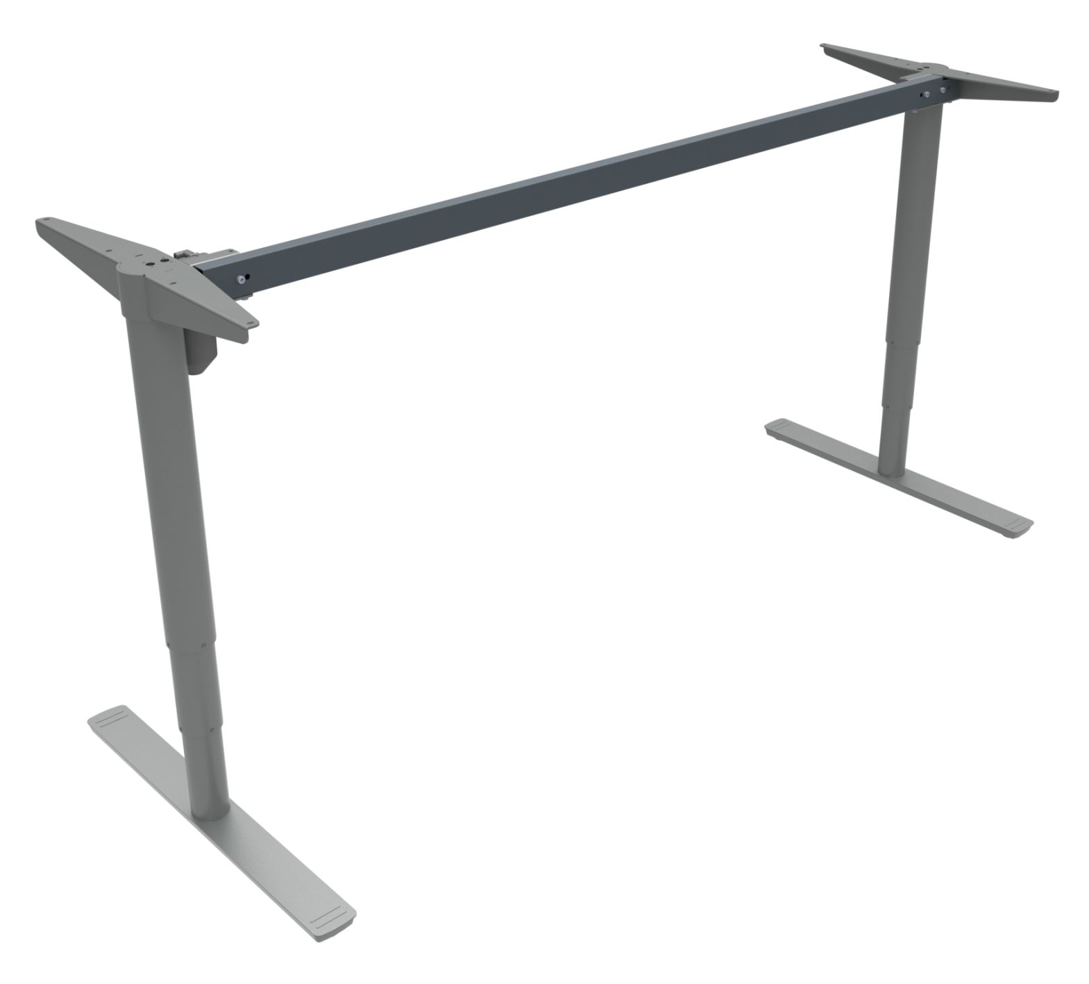 Schreibtischgestell Arbeitshöhe 67 bis 127 cm elektrisch einstellbar mit eigener Tischplatte austattbar