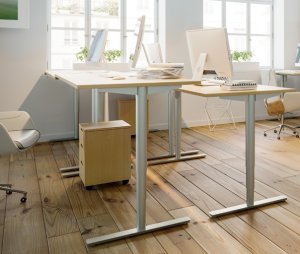 hochwertige Sitz- und Steharbeitstischgestelle
