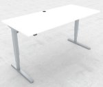 preiswerter Sitz-Stehbürotisch 180 x 80 cm