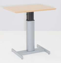 elektrisch höhenverstellbarer Säulen-Schreibtisch