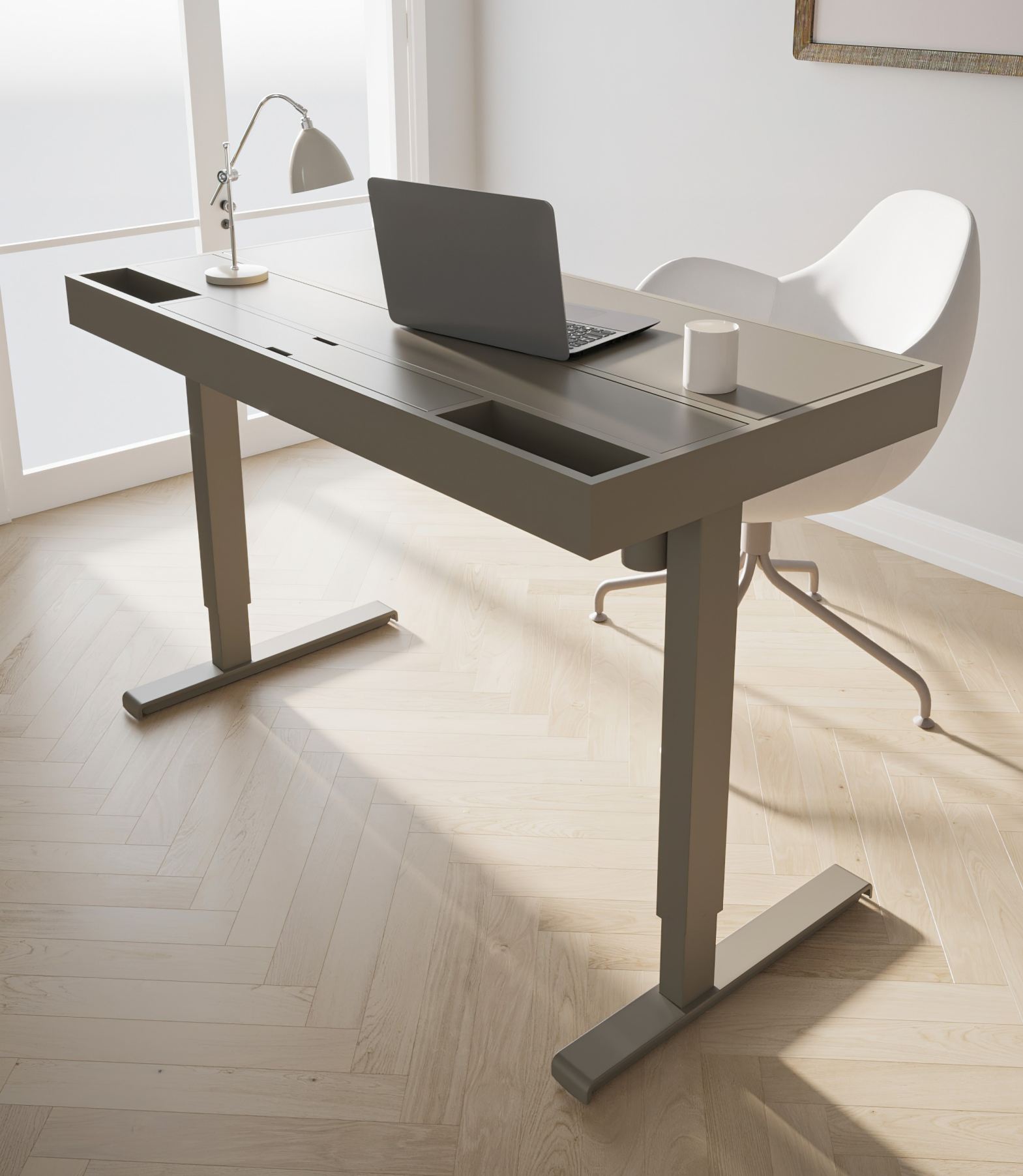 Kleiner Sitz-Stehbürotisch Stehpult Kleiner Sitz-Stehbürotisch Stehpult Homeoffice