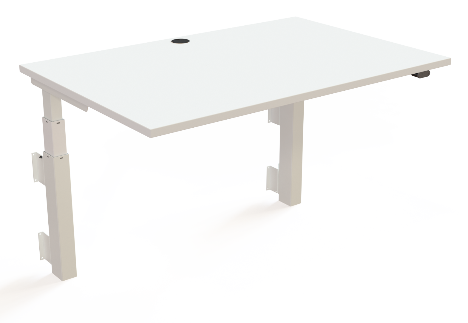stabiler preiswerter Wandschreibtisch elektrisch höhenverstellbar