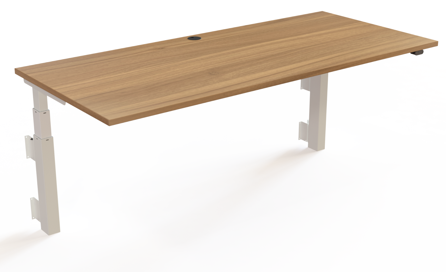 preiswerter Sitz- u. Stehschreibtisch (180 x 80 cm) zur stabilen Wandmontage