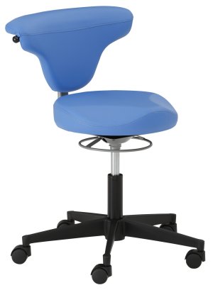 bequemer Schreibtischstuhl mit ergonomisch geformten Sattelsitz