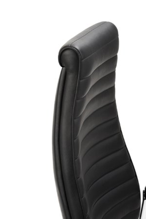 Chefsessel Sitzbezug Echt-Leder schwarz