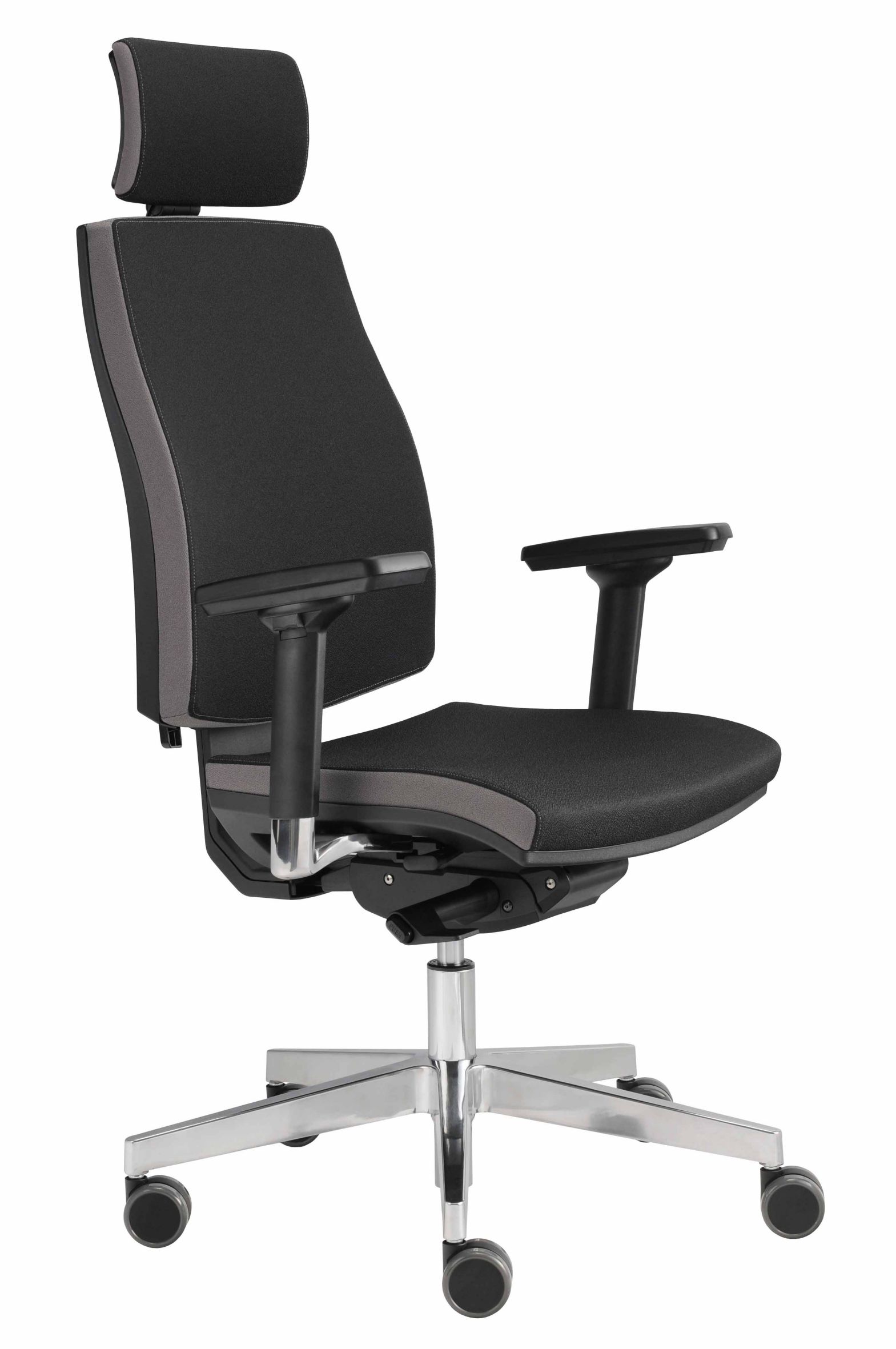hochwertiger Schreibtischstuhl mit ergonomischen Polstersitz mit Sitztiefeneinstellung 