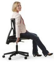 Frauen-Schreibtischdrehstuhl mit Sitztiefeneinstellung