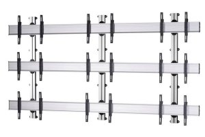 Monitor-Wandhalterung 2 Flachbildschirme bis 70 Zoll untereinander