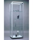 quadratische Säulenvitrine