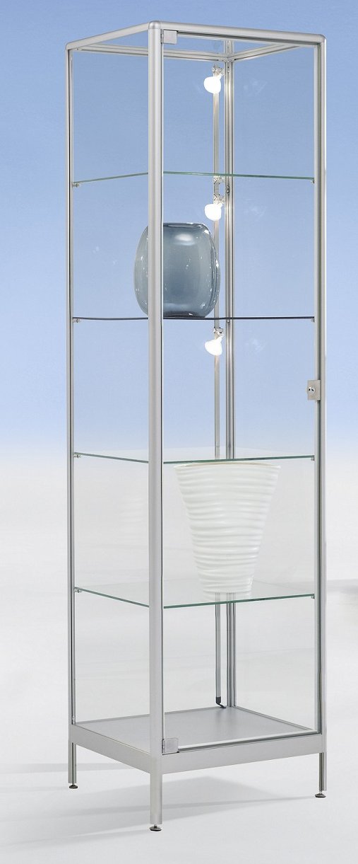 Brandschutz-Glasvitrine Drehflügeltür abschließbar