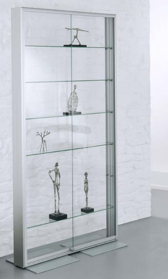 Standvitrine für Münzen