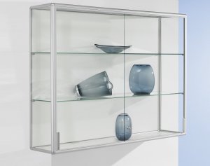 robuste Brandschutz-Wandvitrine Schiebetüren abschließbar