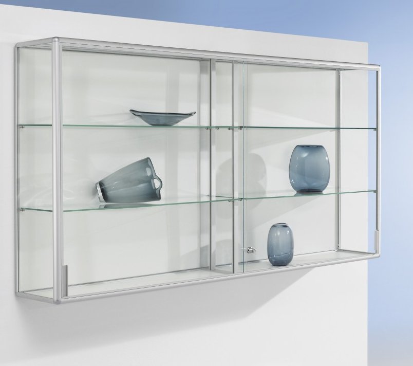 Brandschutz-Wandvitrine Breite = 200 cm