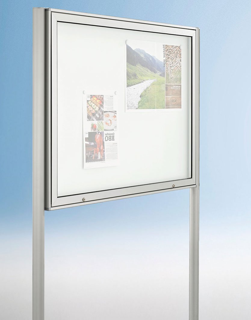 Preiswerte  Außenbereich-Schaukasten-Stellwand B x H 137 x 101 cm