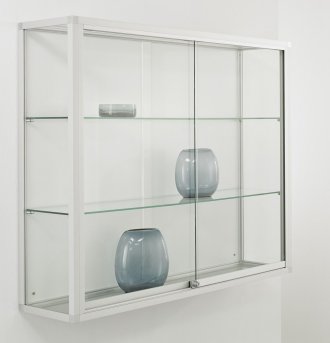 abschließbare Sicherheitsglas-Wandvitrine 